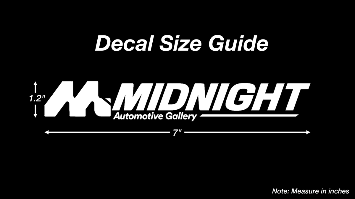 Mid Night Racing Sticker Midnight Co. Sticker